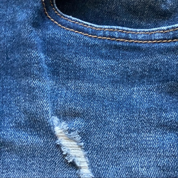 PINK Womens Blue Denim Jean Shorts Size 4 - Picture 7 of 16